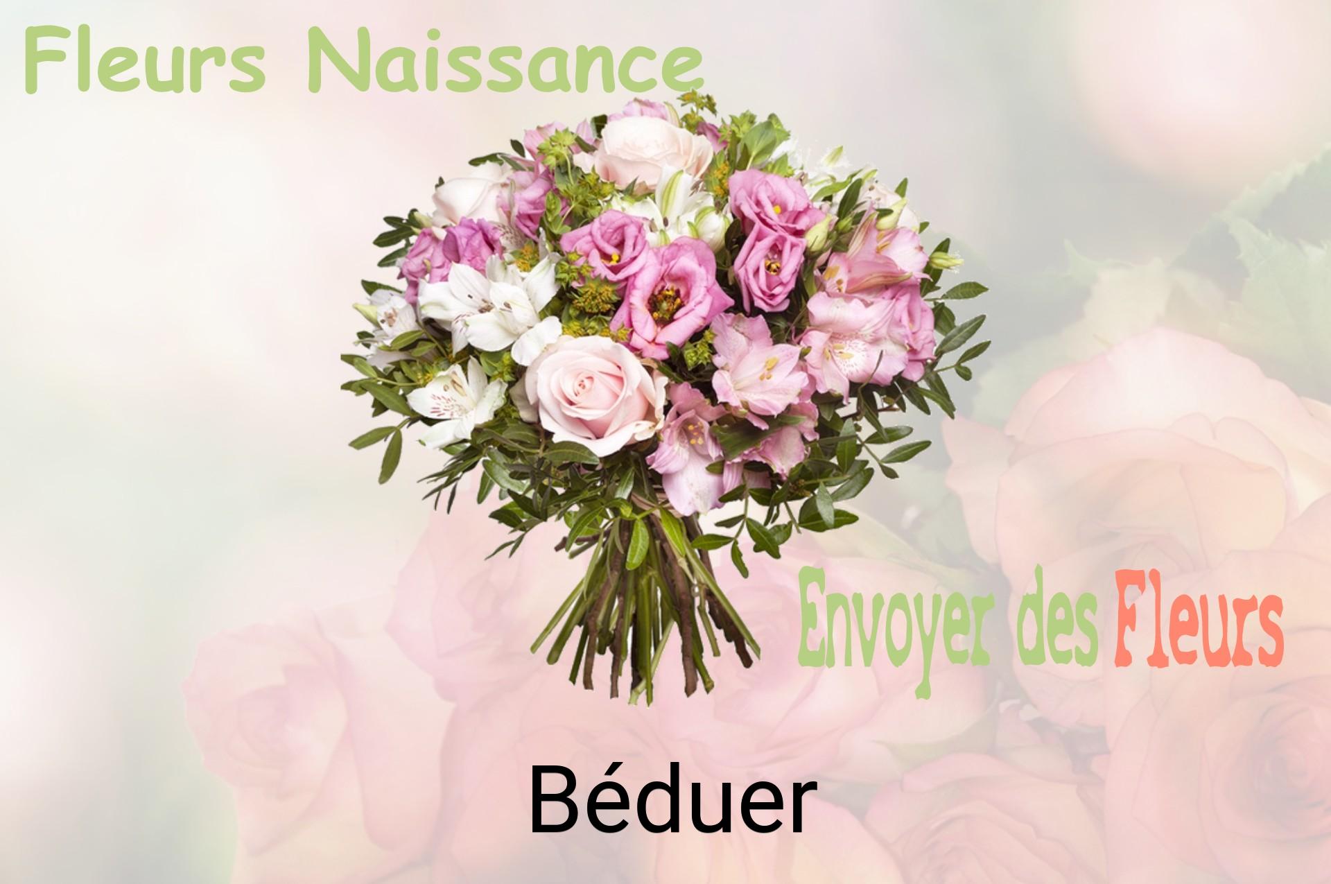 Bouquet de fleurs de naissance livré à Béduer